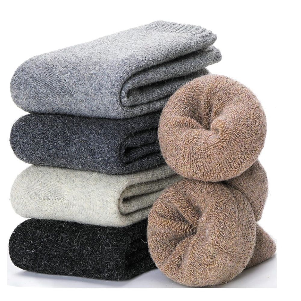 Neutral Merino Wool Blend Socks